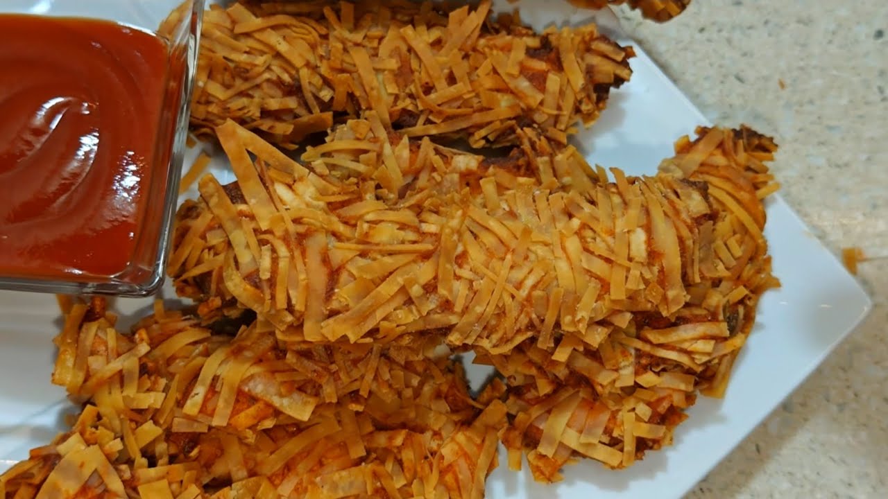 Crispy tandoori thread chicken recipe|Ramadan special|Nazma's kitchen