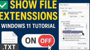 How to Show or Hide File Extensions In Windows 11
