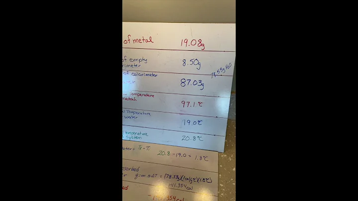 Calorimetry lab 1