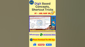 Digit based concept | ‎@AnilNairClasses  #digitproblems #concepts #mathstricks #math