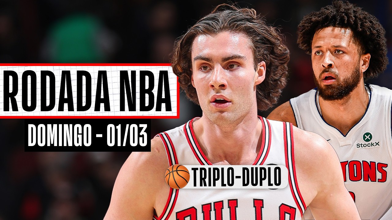 GIDDEY dá SHOW, com TRIPLO-DUPLO; CADE CUNNINGHAM comanda os LÍDERES do leste - Rodada NBA 01/03