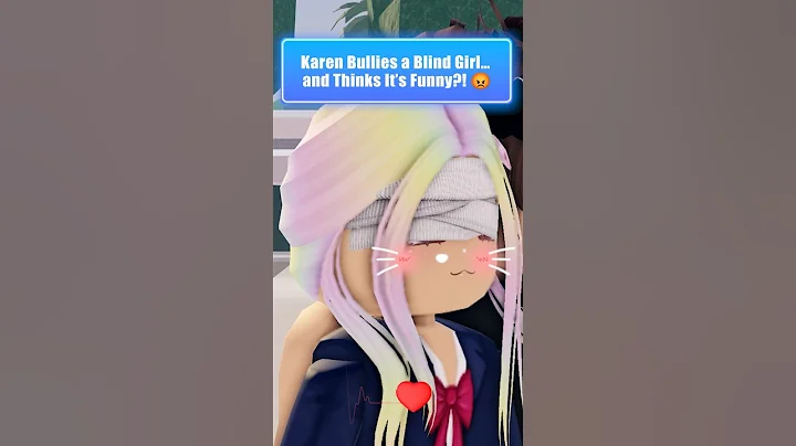 Karen Bullies a Blind Girl… and Thinks It’s Funny?! 😡 #roblox #shorts