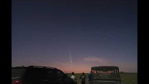 Timelapse of Comet C/2023 A3 (Tsuchinshan–ATLAS)