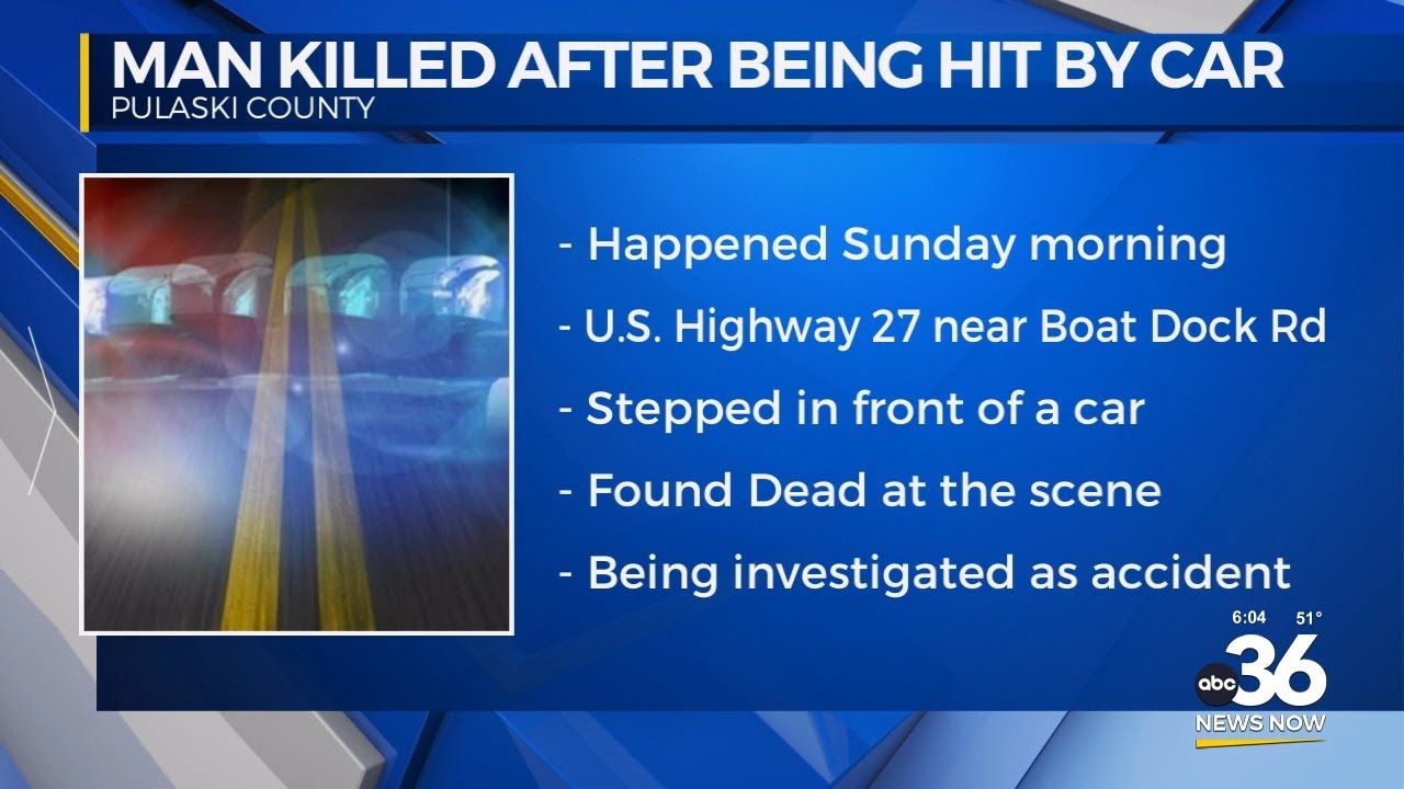 Man killed after being hit by car - YouTube