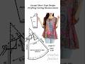 Casual short tops design cutting drafting and measurement 🥻 #shorts #ytshorts #creativefashion