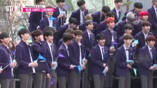 PRODUCE X 101 (X1-MA) Blue Carpet focus Kim Woo Seok UP10TION