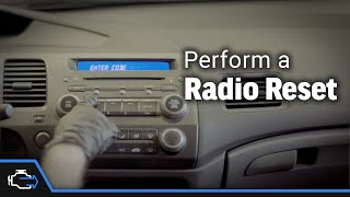 Radio Reset – 2006-2011 1.8L Honda Civic