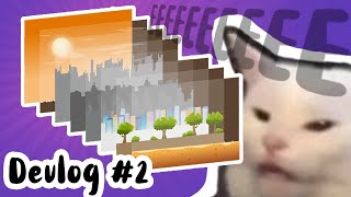 CREATING A PARALLAX EFFECT IN MY INDIE TURN BASED RPG IN UNITY!!! || Devlog #2