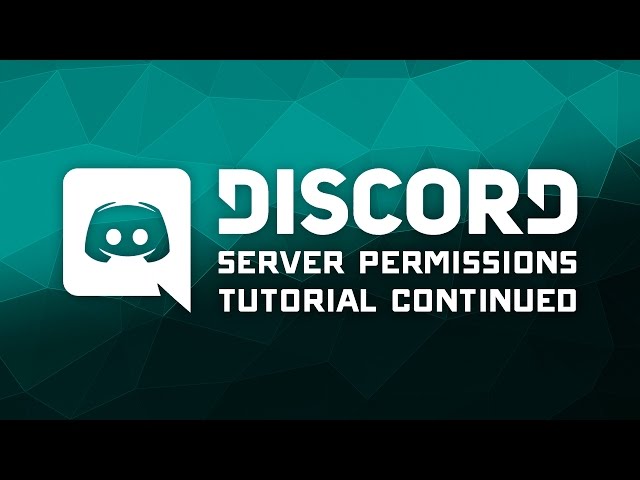 Discord Server Roles & Permissions Setup Tutorial (Conintued w/ Setup Demo)