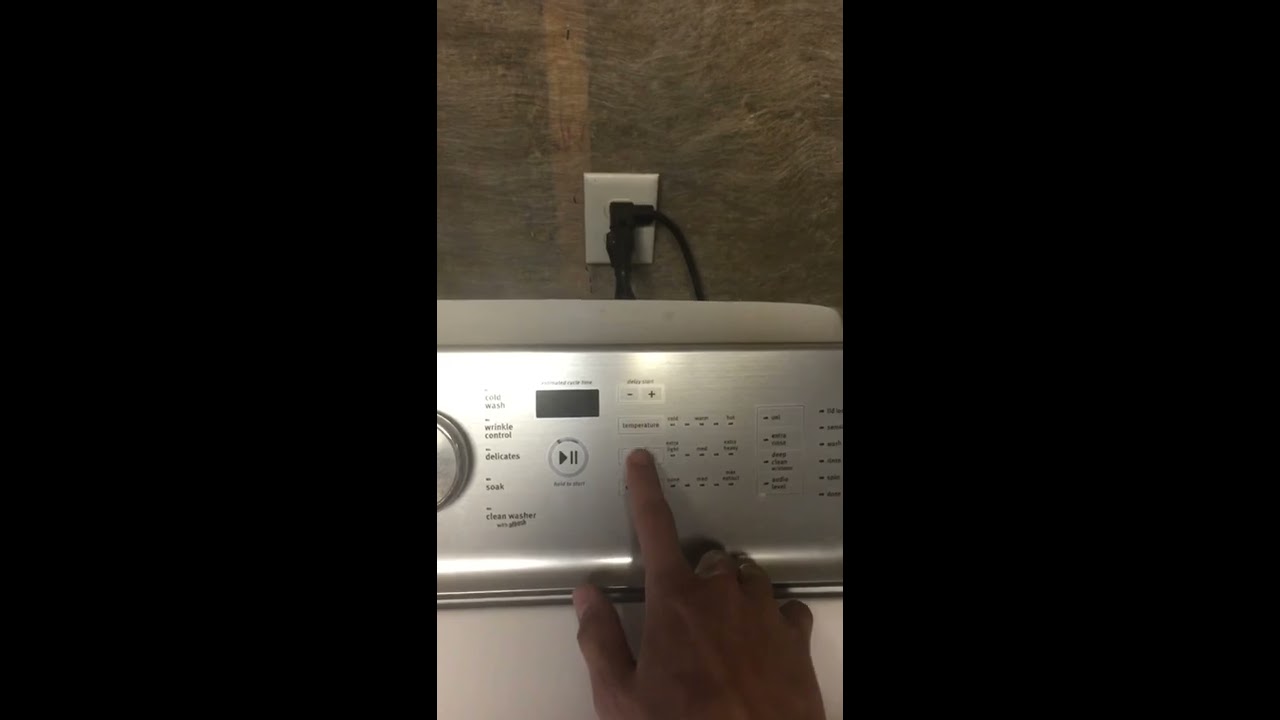 How To Go Into Diagnostic Mode On Maytag Washer