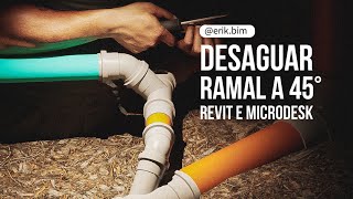 COMO DESAGUAR RAMAL A 45° USANDO MICRODESK ACCELERATOR NO REVIT | Erik BIM