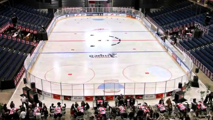 How Does a Basketball Court Change Into an Ice Hockey Rink