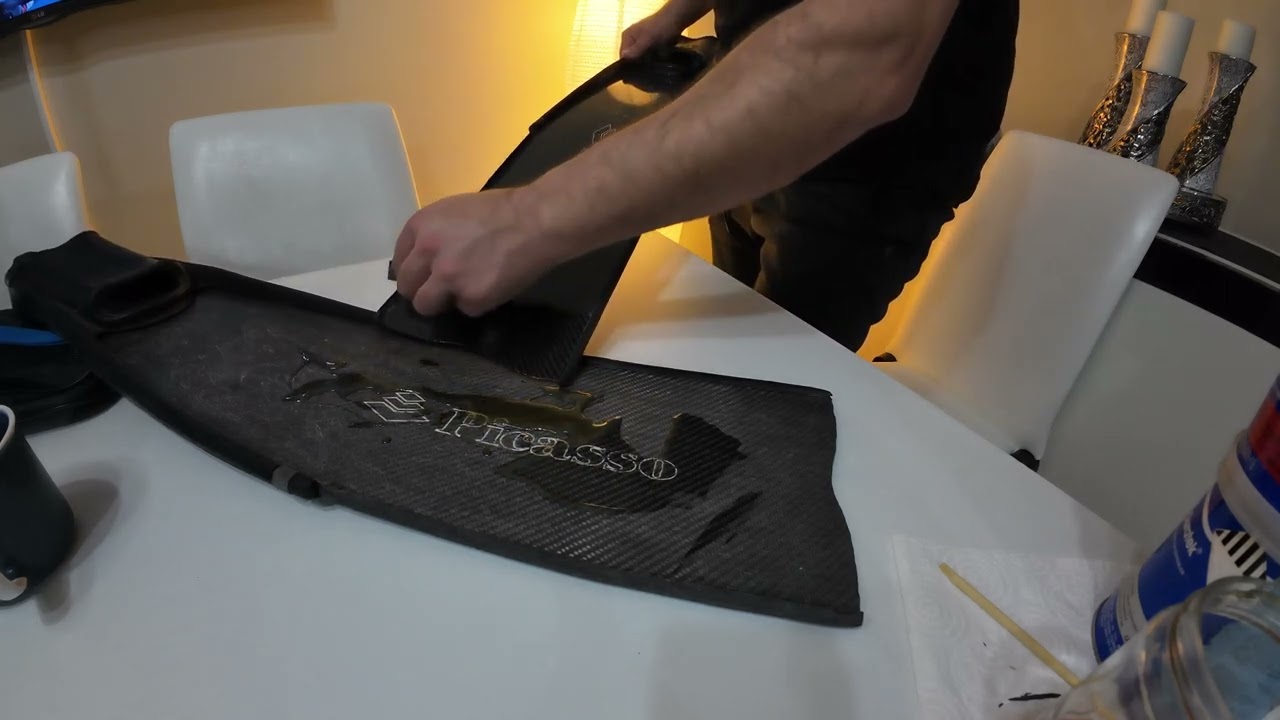 karbon pala tamiri (uygulama vİdeosu) Carbon fin renovation