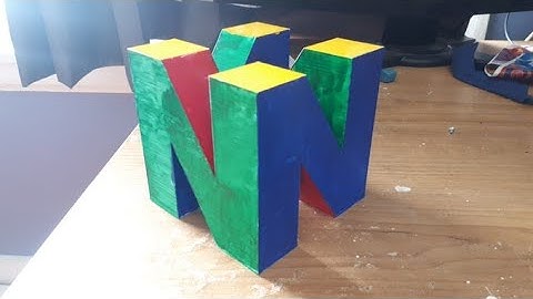 10cm³ N64 logo time lapse