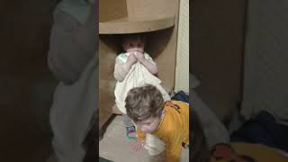 twins playing together