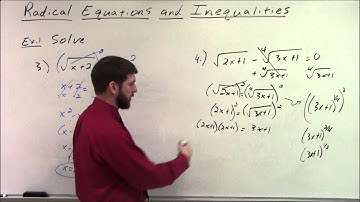 Radical Equations and Inequalities