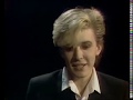 Capture de la vidéo David Sylvian - Interview (1983)