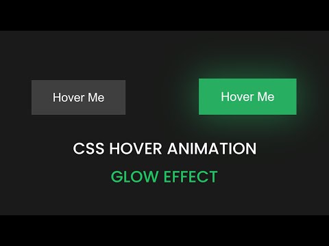 CSS Glow Effect on Hover | Create Stunning Hover Animations with CSS