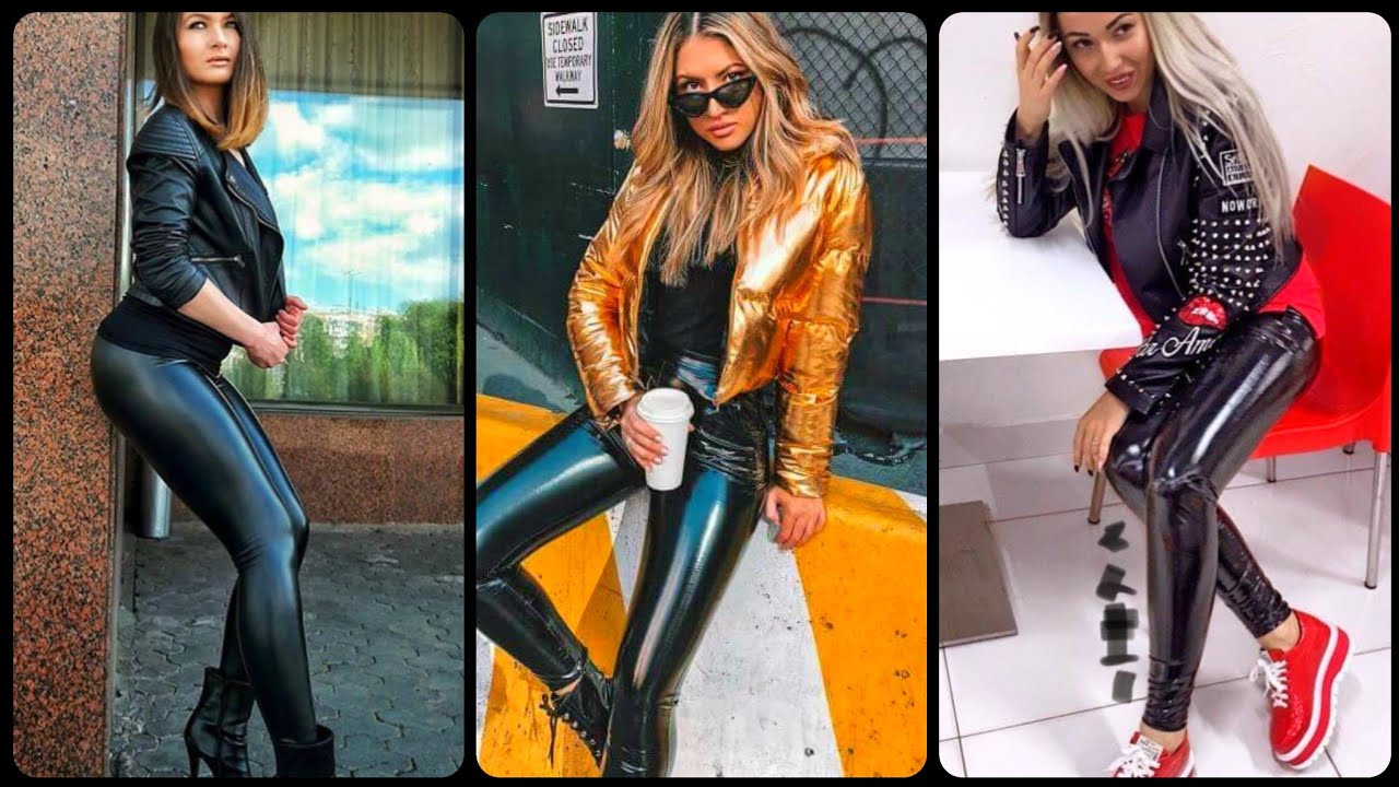 classy leather pants outfit