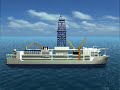 The process of deep sea drilling vessel chikyu