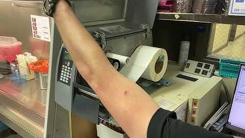 Changing Ribbon on an Intermec PM4i Label Printer