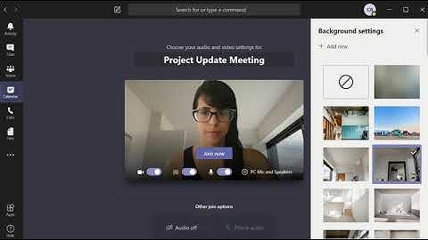 How to Change Background in Microsoft Teams prior to joining a meeting