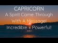 "A Spirit Came Through With A Message!" 😱🤩 CAPRICORN January 2021 (11-17) Weekly Tarot Reading