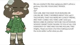 Look whos starting drama, Origins. (RANT!)