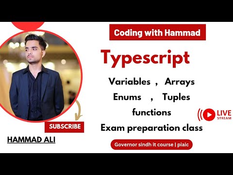 Variables , Arrays , Enums, Tuples, function in Typescript - YouTube