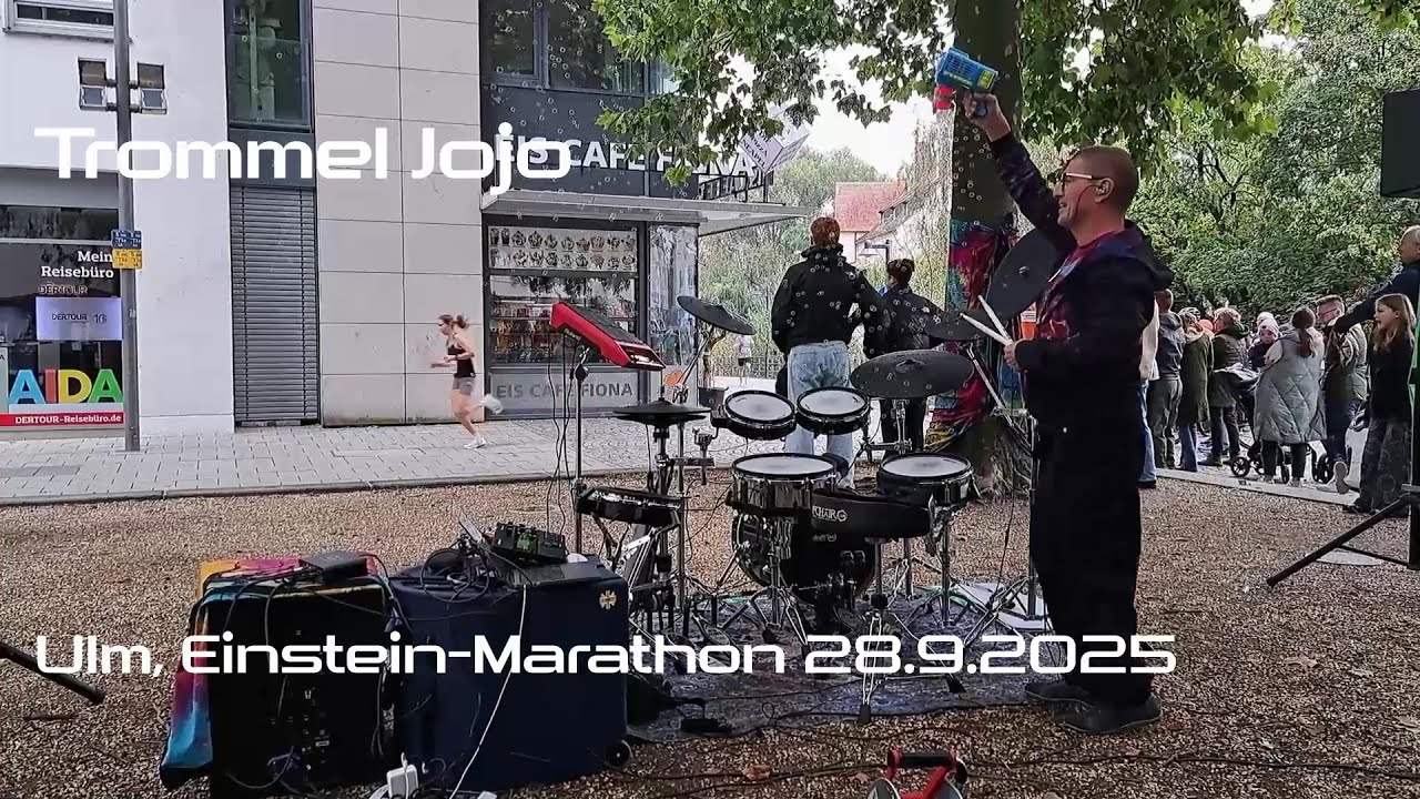 Trommel Jojo beim Einstein Marathon 28.09.2025 in Ulm