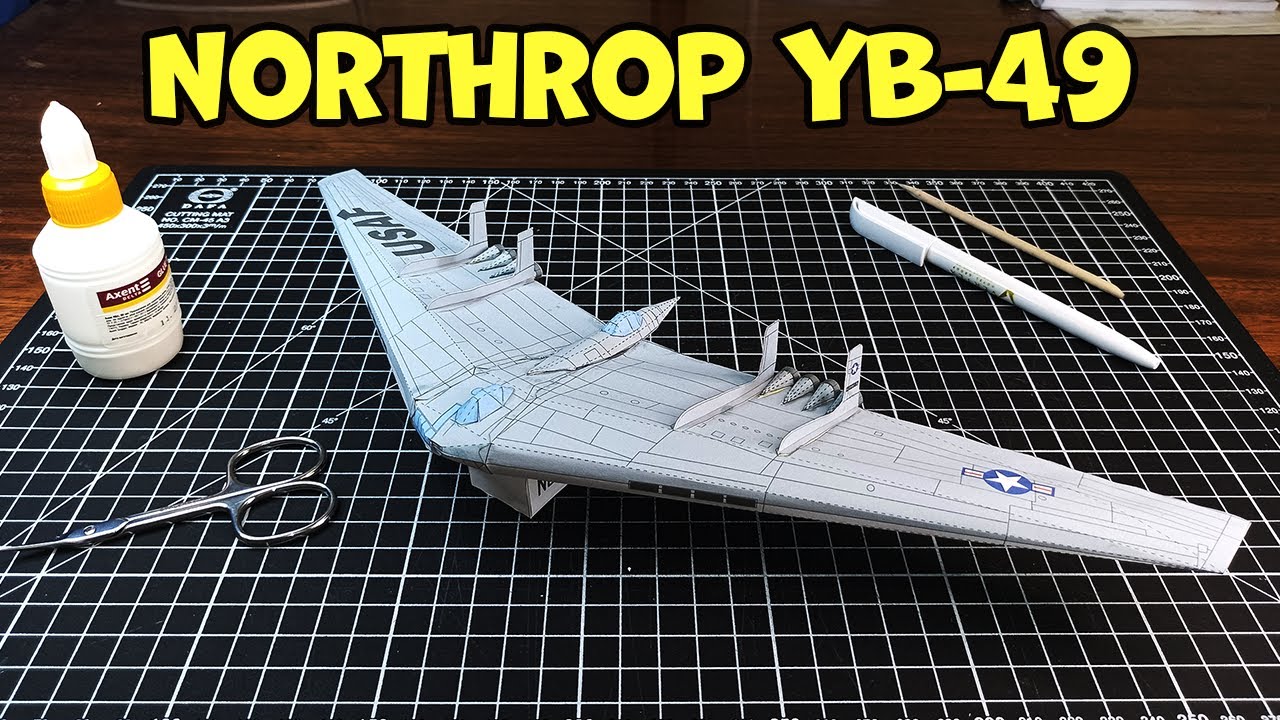 How To Make a Flying Paper Model Northrop YB 49 How to Make Paper Airplane DIY Paper Crafts