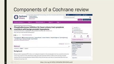 Searching for Systematic Review Evidence