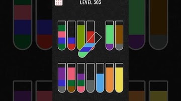 water sort color puzzle level 303 gameplay walkthrough solution