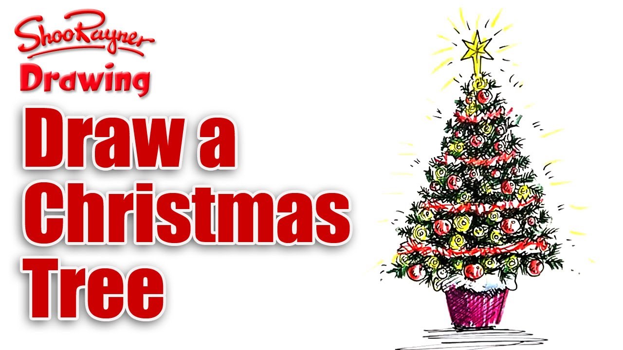 How To Draw A Christmas Tree