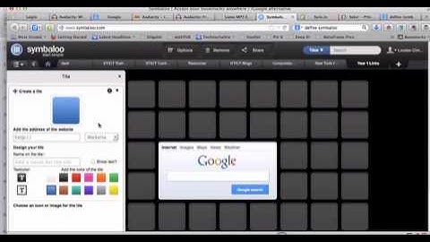 Symbaloo: Creating a webmix and adding tiles