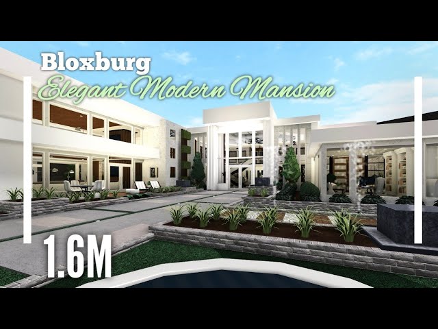 CALIFORNIAN MODERN MANSION (400k) FULL SPEEDBUILD, Bloxburg Roblox 