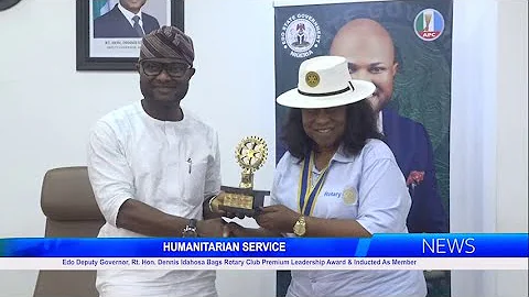 Deputy Gov., Rt. Hon. Dennis Idahosa Bags Rotary Club Premium Leadership Award & Inducted As Member