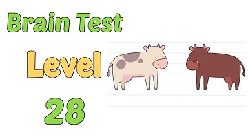 Brain Test Level 28 Click on the Calves please Walkthrough Solution