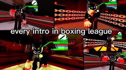 Every boxing league intro (except for da baby intro)