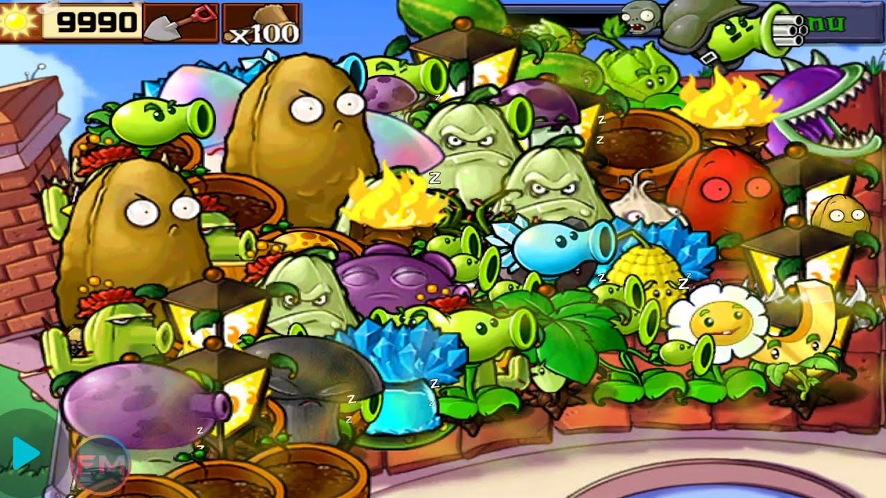 Plants Vs Zombies | Gameplay Survival day | PvZ mod menu Ep 020