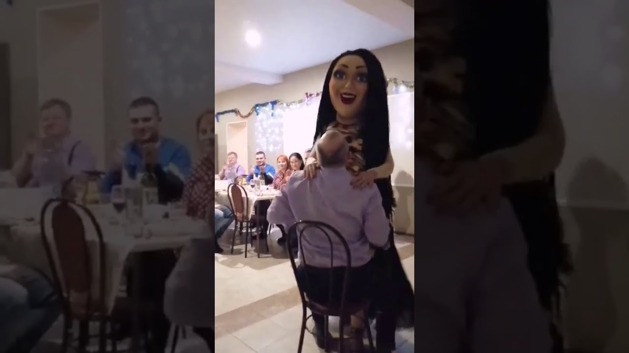 Ростовая кукла Стриптизерша на юбилей мужчине - YouTube