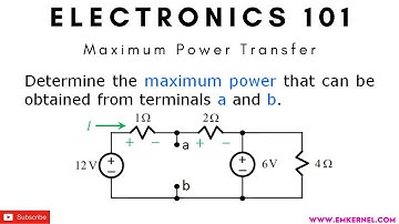 Electronics 101: Maximum Power Transfer