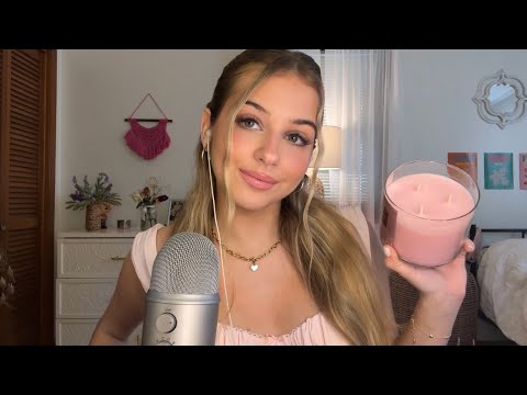 ASMR Baby Pink Triggers 🎀 Tapping, Scratching and Whispered Ramble