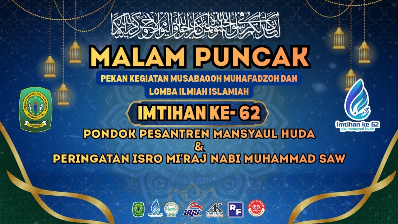 MALAM PUNCAK IMTIHAN DAN PERINGATAN ISRO MI'RAJ NABI MUHAMMAD SAW