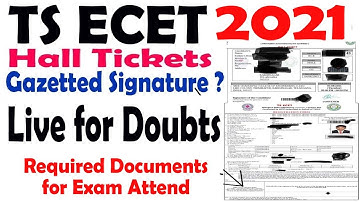 TS ECET 2021 |  TS ECET 2021 Online Exam Live for Doubts
