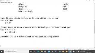Python class 5 - Data types in Python