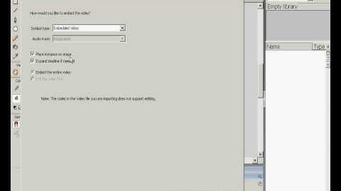 How to import a video to Macromedia Flash