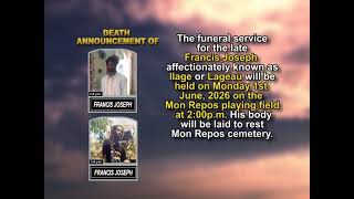 Francis Joseph  ~ Long Obituary