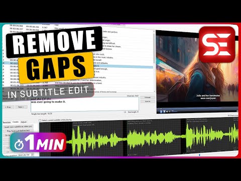 How to BRIDGE GAPS Between Subtitles using Subtitle Edit
