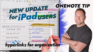 NEW UPDATE: How to use OneNote Hyperlinks on iPad for Digital Planning
